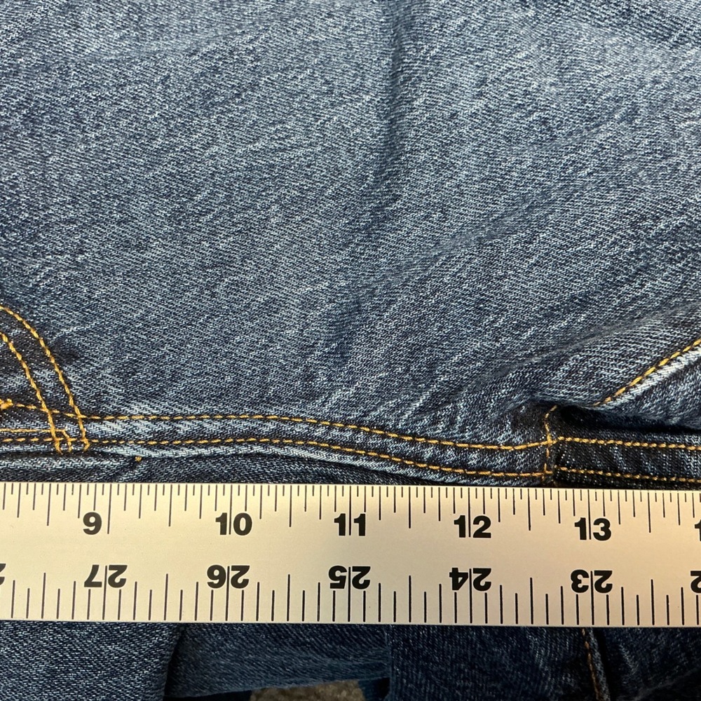 Levi's Premium Wedgie Straight Jeans Women's 20W Dark Wash Denim - Picture 8 of 9